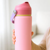 Childrens Stainless Steel Water Bottles #color_blue blast,pink sherbet,lavender haze