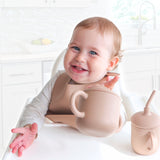 Non Spill Snack Cup for Toddlers #color_caramel,dusty pink