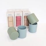 Toddler Dinnerware Cups #color_dusty teal,dusty rose,almond,caramel,sage