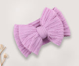 Baby Bows #color_sand,dusty blue,caramel,white,pink,lilac,sand flower,pink flower,caramel flower