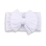 Baby Headbands Bow, White #color_white