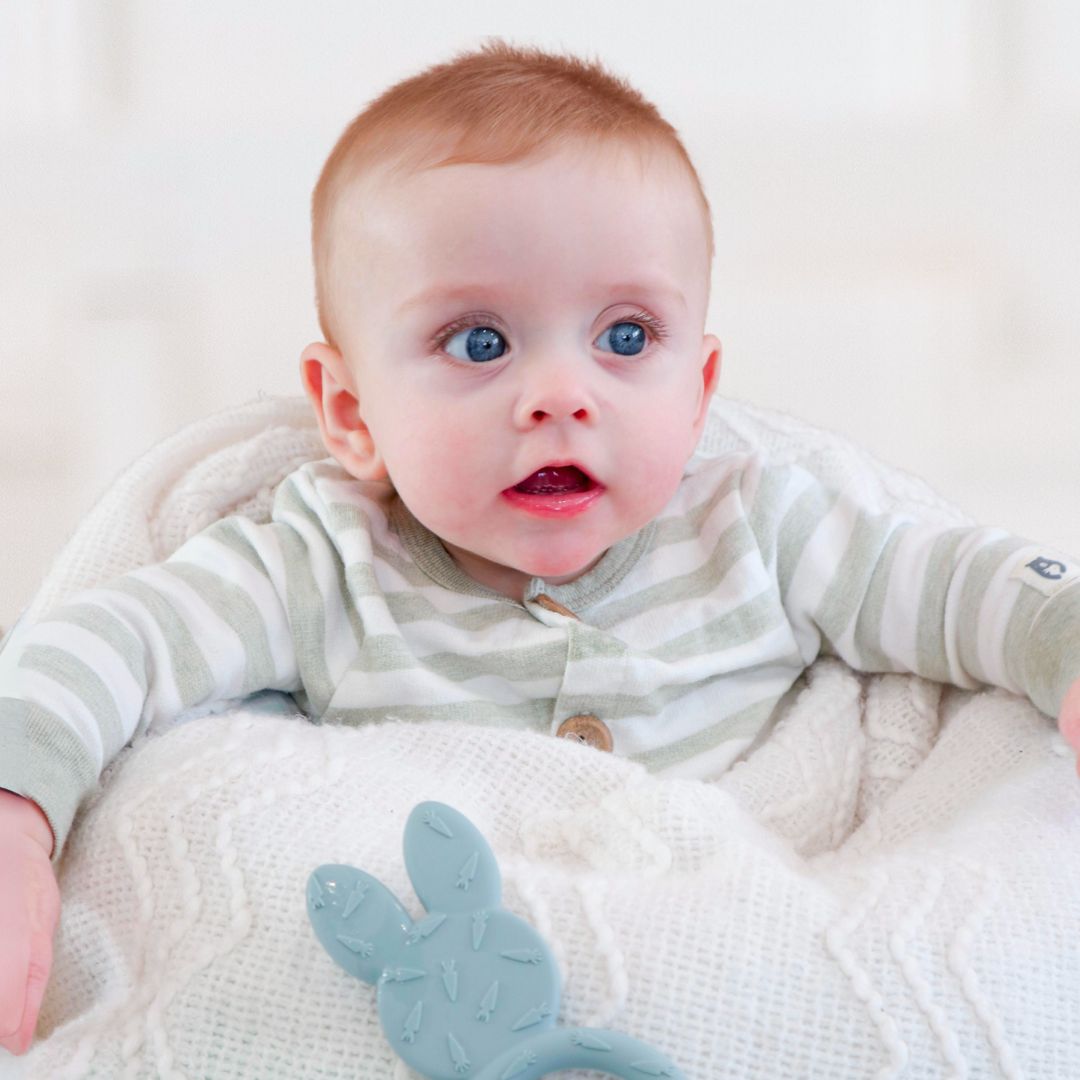 Best Infant Teethers, Bunny, Dusty Teal #color_dusty teal