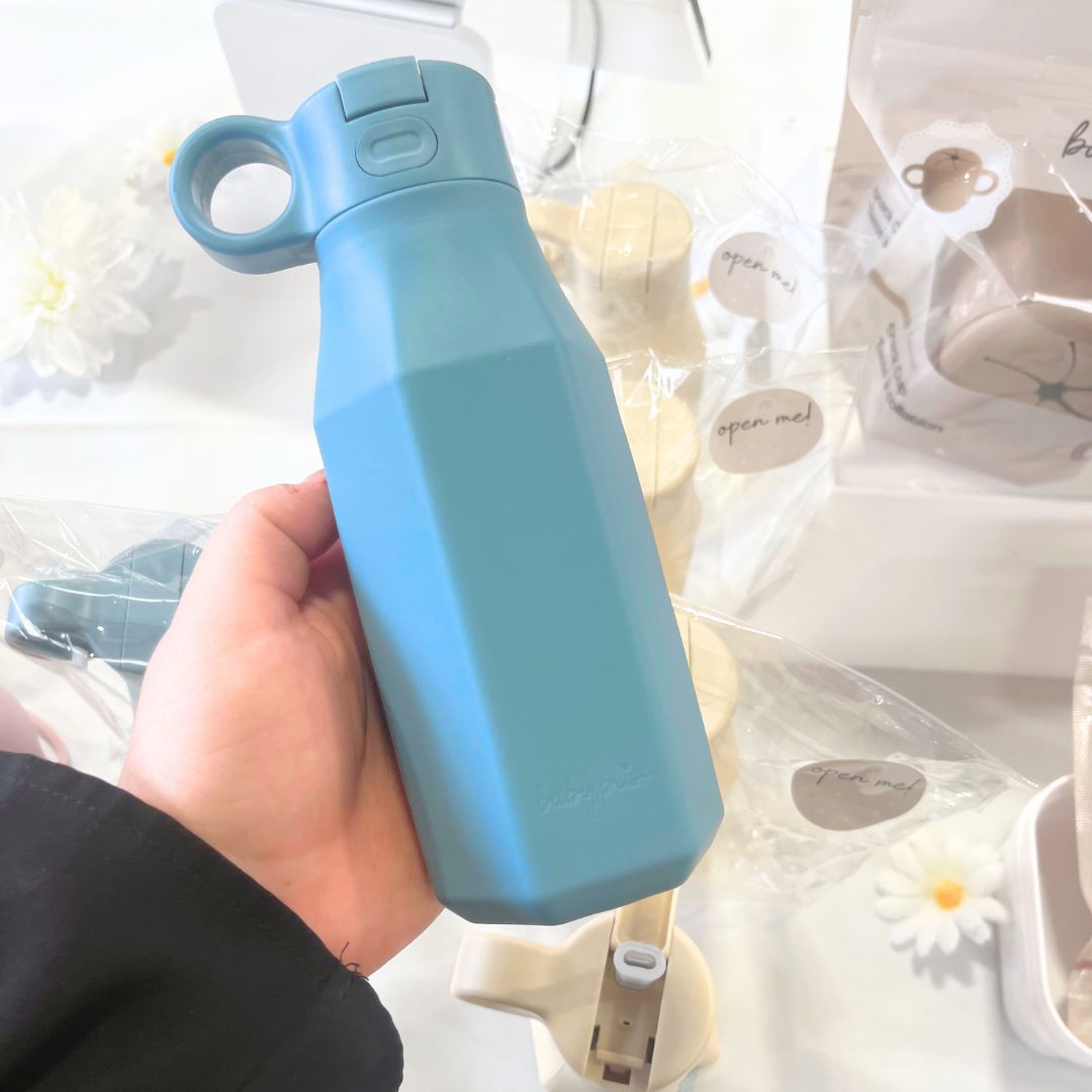 Childrens Drink Bottles, Dusty Teal #color_almond,dusty rose,dusty blue,lavender,evergreen