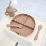 First Feeding Set, Caramel #color_caramel,almond,dusty rose,dusty teal,sage,dusty pink