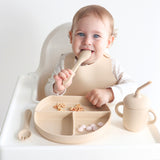 Infant Feeding Set, Infant Spoon for Starting Solids #color_caramel,dusty teal,almond,dusty rose