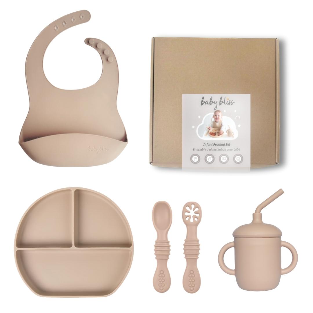Infant Feeding Set, Caramel #color_caramel