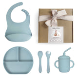 Baby Bliss Infant Feeding Set, Dusty Teal #color_dusty teal