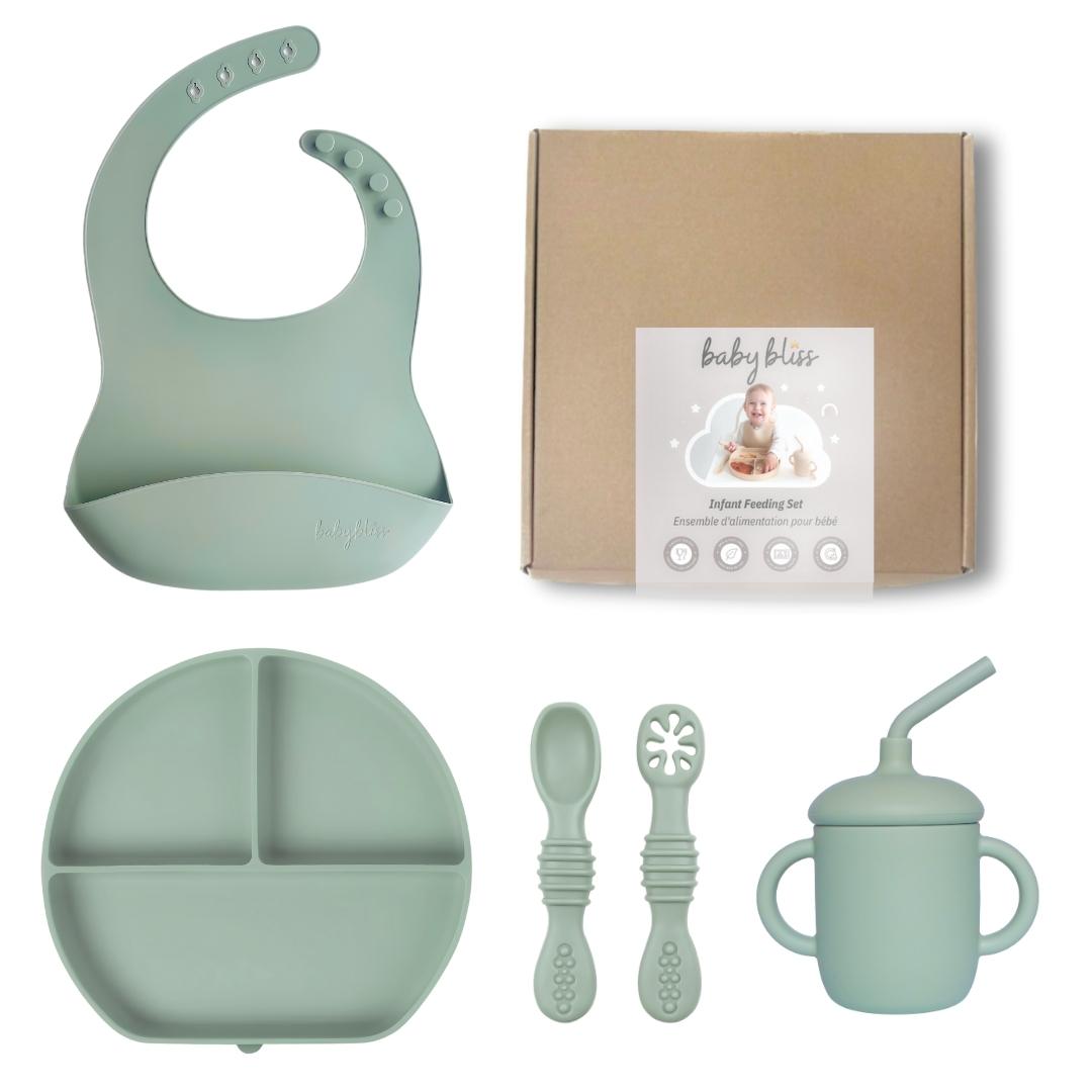 Infant Feeding Set, Sage #color_sage