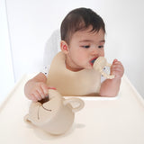 Non Spill Snack Cup, Freezer Teethers for Babies #color_almond