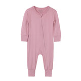 Infant Onesies with Zipper, Muted Mauve #color_muted mauve