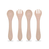 Infant Utensils Silicone, Caramel #color_caramel