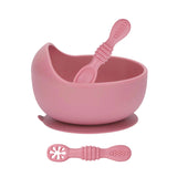 Infant Suction Bowl, Baby Training Utensils, Dusty Rose #color_dusty rose