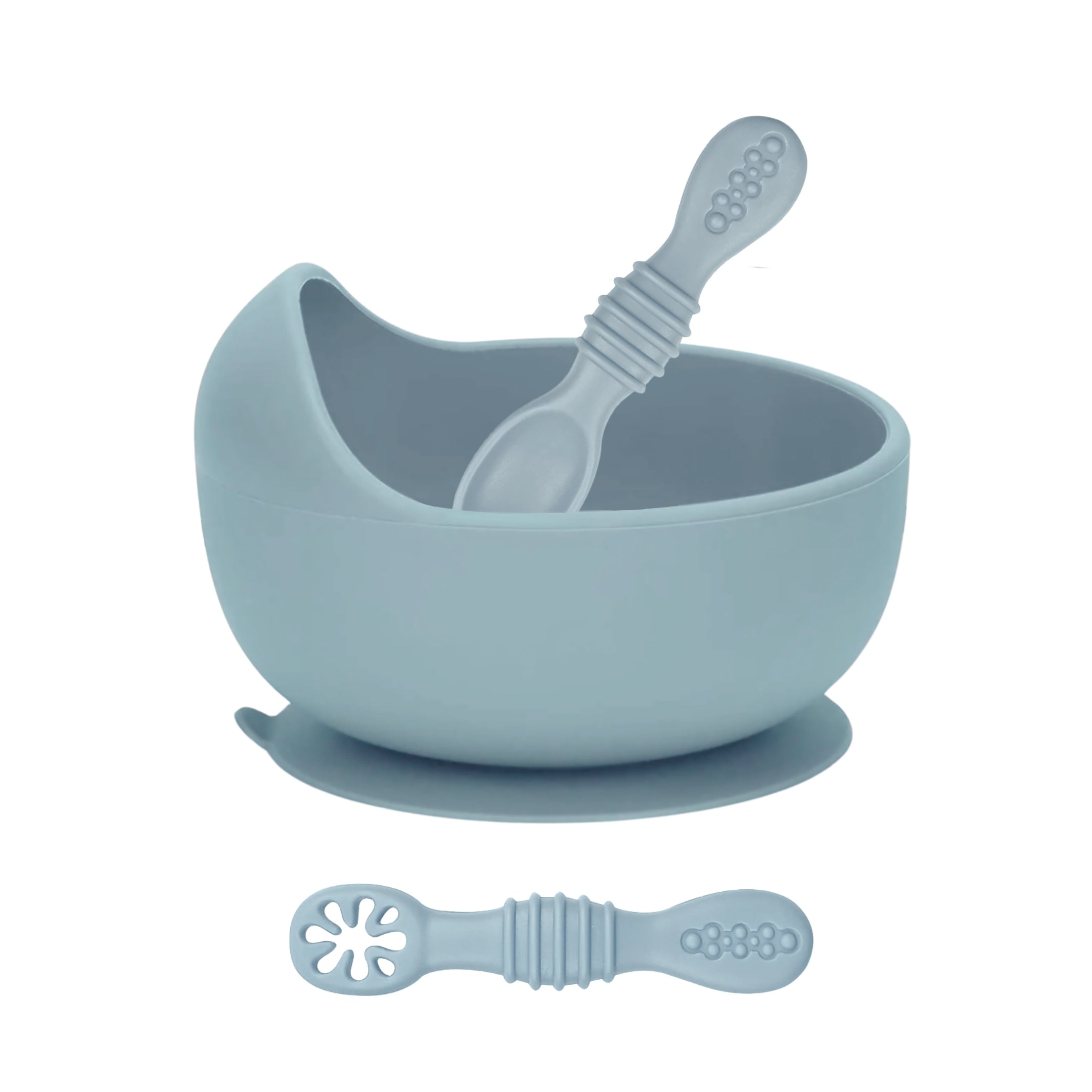 Infant Suction Bowl, Baby Training Utensils, Dusty Teal #color_dusty teal