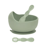 Infant Suction Bowl, Baby Training Utensils, Sage #color_sage