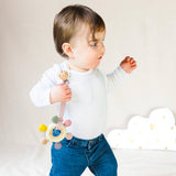 Infant Teething Ring #color_blue tones,pink tones
