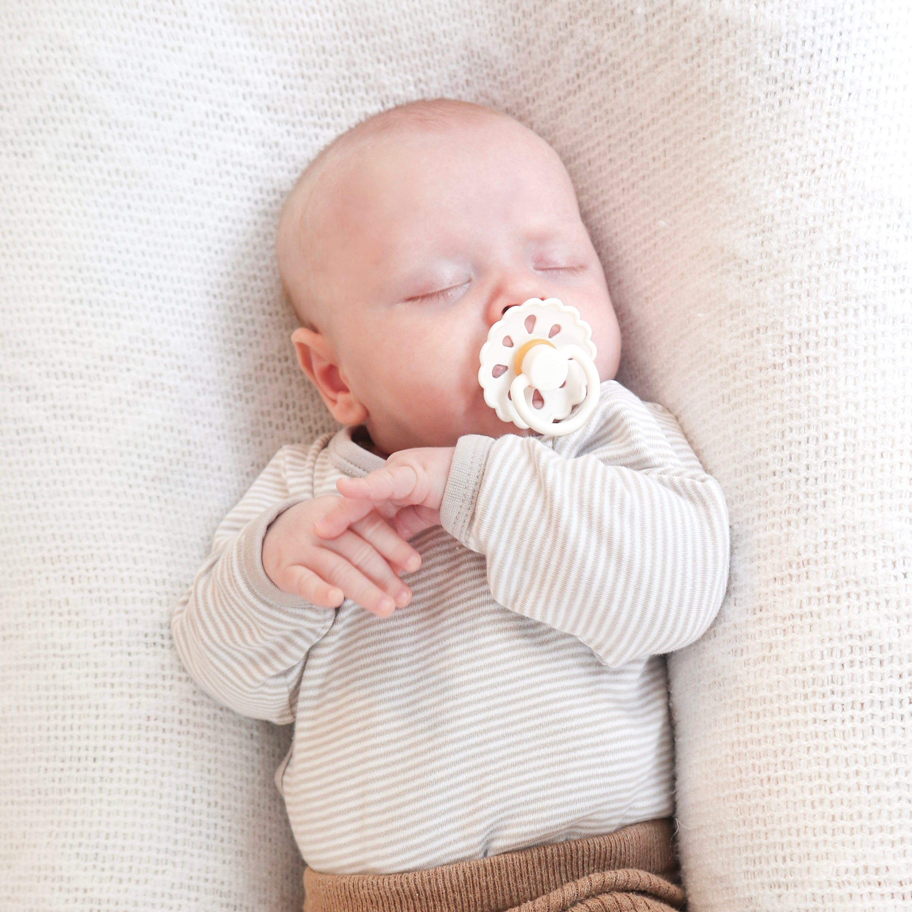 Baby Bliss Newborn Pacifier, Sand #color_Pink/Almond