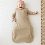 Newborn Sleep Sack, Oatmeal #color_muted mauve,oatmeal,slate,autumn