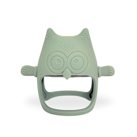 Silicone Teether Owl, Arctic Blue #color_arctic blue