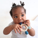Newborn Teethers, Teether Ring #color_blue tones,pink tones