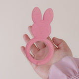Newborn Teething Toys, Bunny, Dusty Rose #color_dusty rose