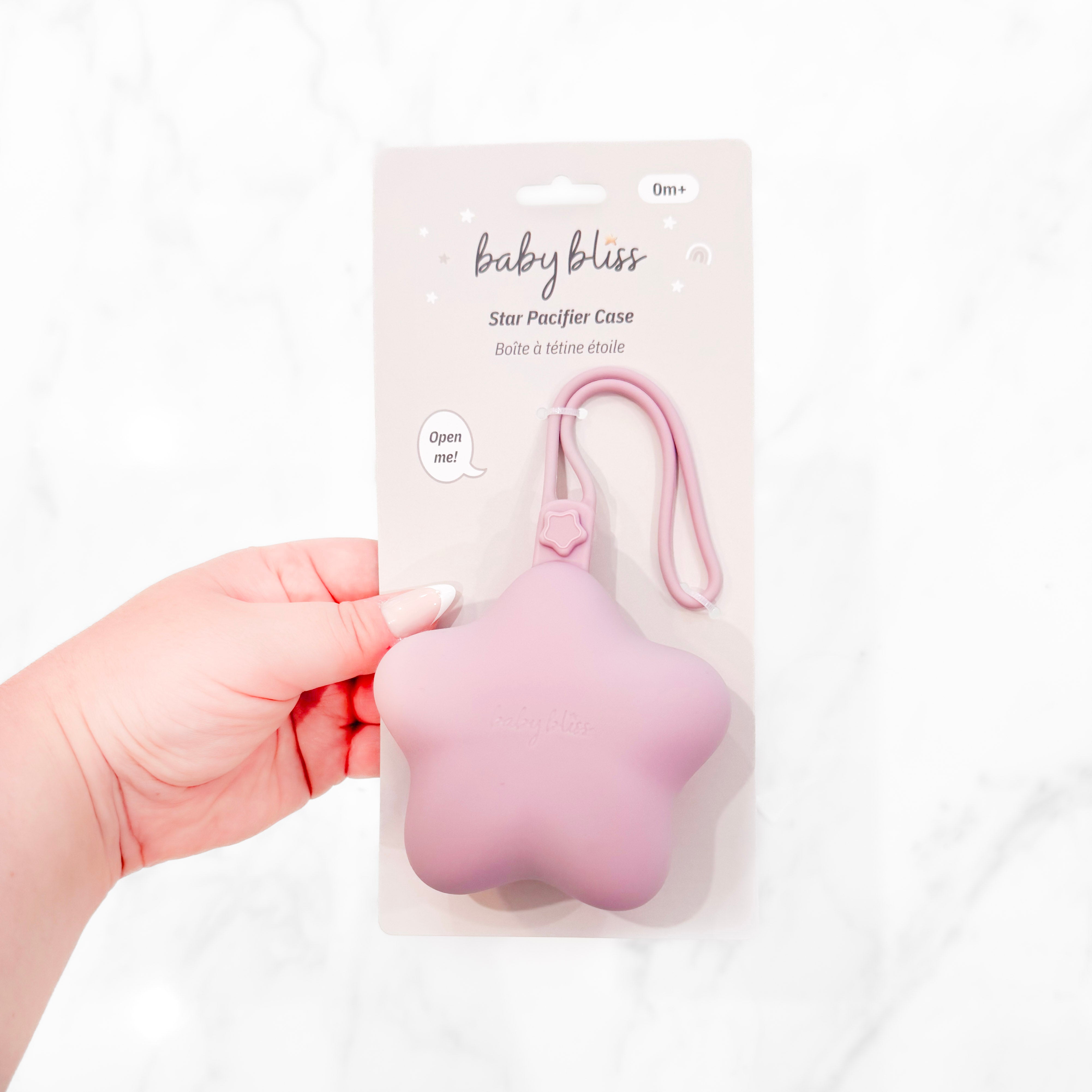 Baby Bliss Paci Holder, Lavender #color_Pink/Almond