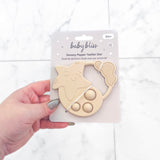 Sensory Popper, Teether Star, Almond #color_almond