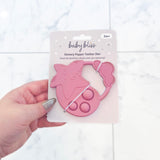 Sensory Popper, Teether Star, Dusty Rose #color_dusty rose