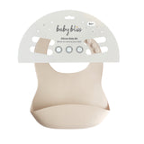 Silicone Bib, Almond #color_almond