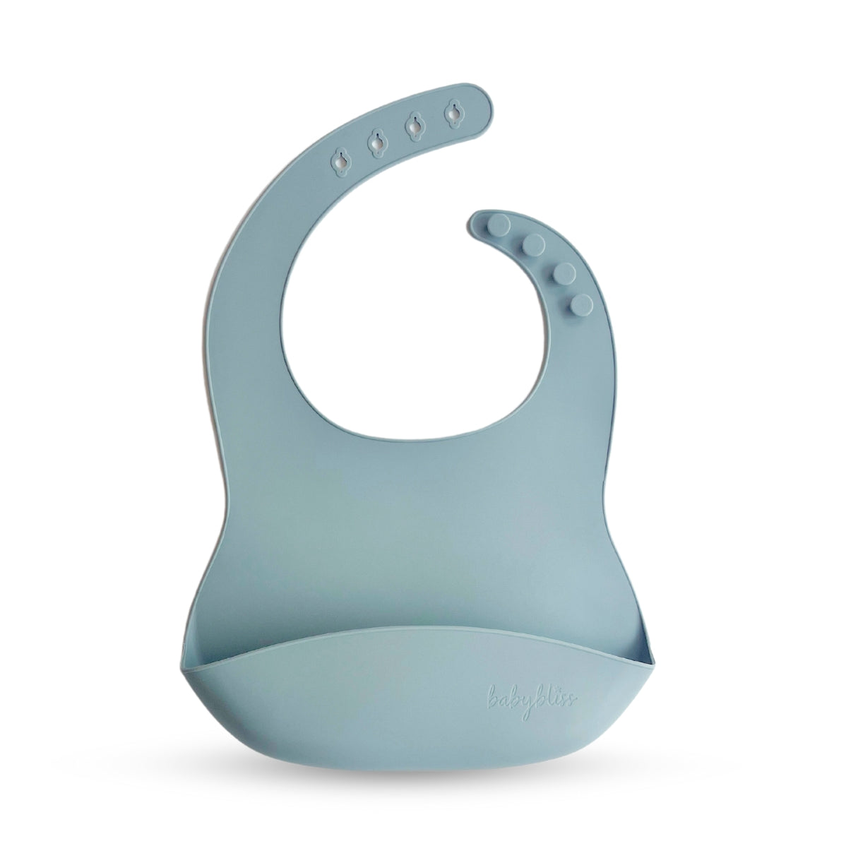 Silicone Bib, Dusty Teal #color_dusty teal