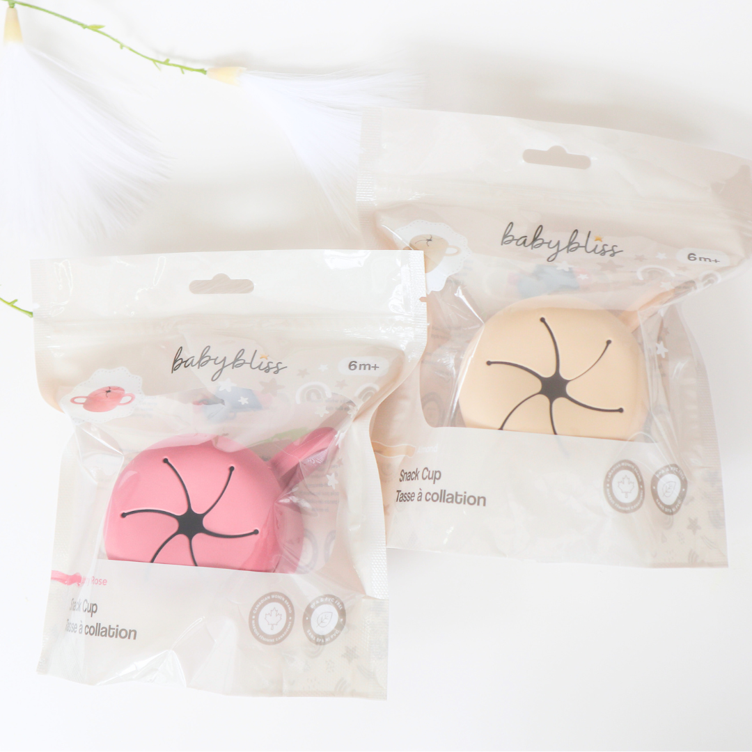 Baby Bliss, Snack Cup Packaging, Dusty Rose and Almond #color_dusty rose,almond,dusty pink