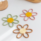Daisy Teether, Baby Bliss #color_pistachio,rose,caramel
