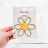 Flower Teether Toy, Green #color_pistachio