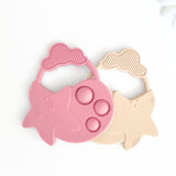 Teething Toys, Newborn Popper Toy Star #color_dusty rose,almond