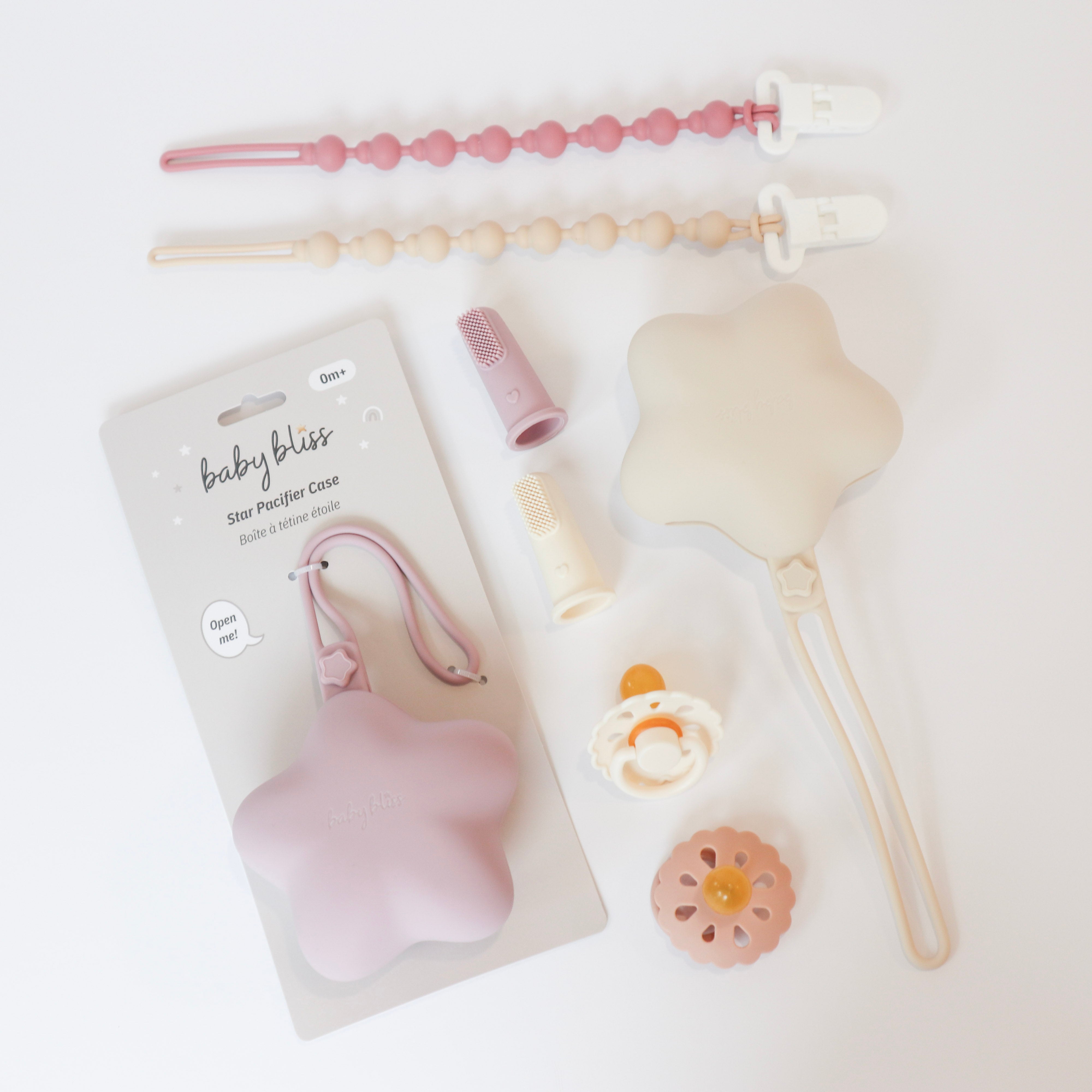 Finger Toothbrush, Pacifier, Pacifier Case, Soothers #color_lavender/cream