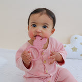 Babys Teething Toys, Infant Teething Ring, Dusty Rose #color_dusty Rose