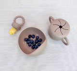 Fruit Feeder, Silicone Bowl, Snack Cup, Caramel #color_caramel
