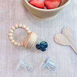 Silicone Feeder, Fruit Pacifier, Almond #color_almond,sage