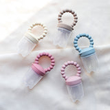 Fruit Pacifier, Infant Fruit Feeder, Baby Bliss #color_caramel,almond,dusty rose,dusty pink,dusty teal,sage