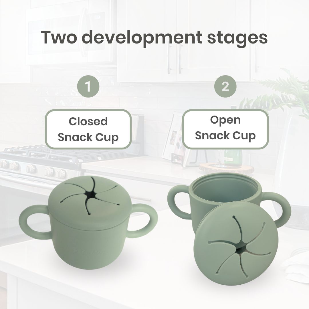 Silicone Snack Container, Sage #color_sage