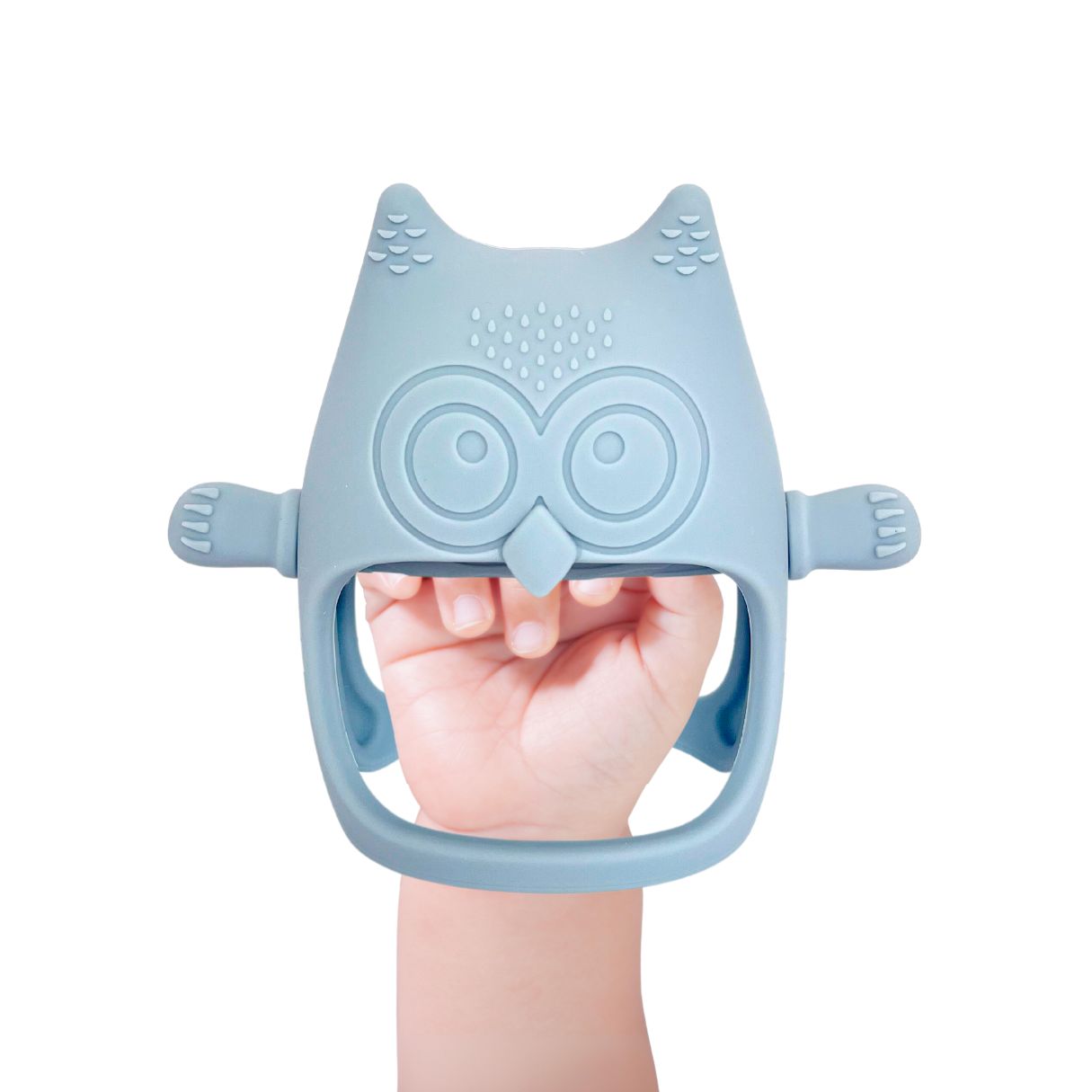 Teething Toys Owl, Arctic Blue #color_arctic blue