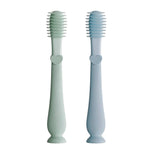 Baby Training Toothbrush, Sage and Blue #color_dusty teal/sage