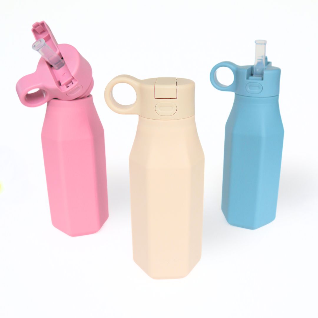 Childrens Drink Bottles #color_almond,dusty rose,dusty blue