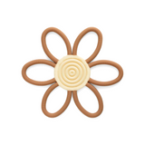 Flower Teether Ring, Caramel #color_caramel