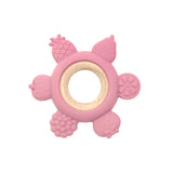 Fruit Teether Ring, Dusty Rose #color_dusty rose