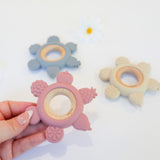 Fruit Teether Toys #color_dusty rose,cream,dusty blue