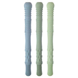 Hallow Teething Tubes, Blue #color_Dusty Teal/Sage/Soft Sage
