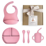 Baby Bliss Infant Feeding Set, Dusty Rose #color_dusty rose