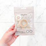 Infant Teething Ring, Cream #color_cream