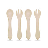 Infant Utensils Silicone, Almond #color_almond