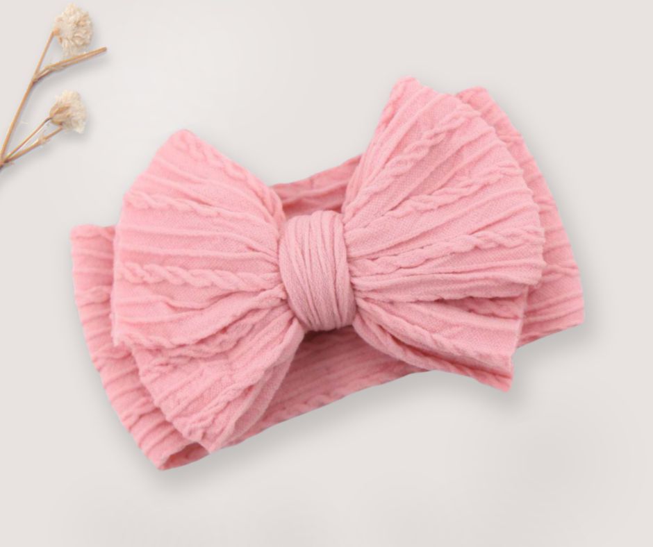 Newborn Bows, Pink #color_sand,dusty blue,beige,white,pink,lilac,floral - coffee,floral - grey,floral - pink,floral - sunflower,floral - daisy